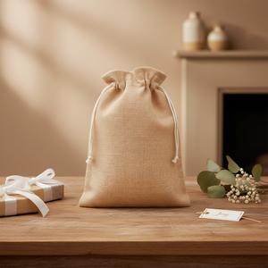 Borsa regalo media di iuta per occasioni speciali - Product Image 3