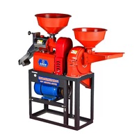 Décortiqueuse de riz combinée et batteuse à moteur essence/diesel, décortiqueuse de céréales portable, machine de traitement du riz paddy pour la ferme