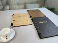Porte-menu en bois, porte-menu en contreplaqué pour restaurant, logo gravé sur mesure, couverture rigide A4 A5 pour restaurant haut de gamme, café, hôtel