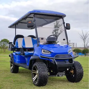 Factory Price Customized Luxury Zone Electric Golf Cart Club Car 2 4 6 Seater Street Legal Golf Buggy With Lift Seat
