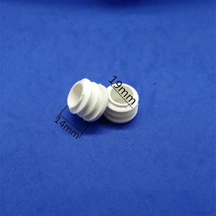 White high quality easy to install round tube inserts blanking plastic pipe plug