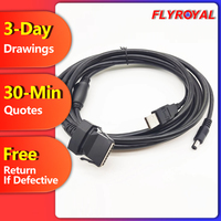 Cable USB de 12V/24V Personalizado de Fábrica con Conector de 8 Pines, Cubierta de PVC y Blindaje Trenzado para Sistema POS o Impresora