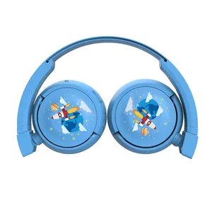 BT fones de ouvido sem fio para crianças, fones de ouvido estéreo dobráveis sem fio de 3,5 mm com entrada de áudio para crianças