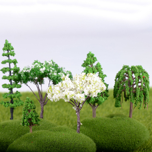 Mini Árboles Florales en Miniatura para Decoración de Paisajes, Adorno de Escritorio con Forma de Árbol en Flor, Manualidades de Plástico, Accesorios para Bricolaje - Product Image 3