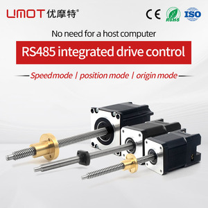 Umot DC nema11/14/17/23 động cơ bước tuyến tính với vít chì Tích hợp trình điều khiển RS485 + Bộ điều khiển được trang bị phần mềm gỡ lỗi - Product Image 3
