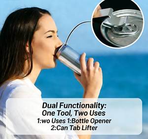 Porte-clés multifonctionnel, ouvre-<span class=keywords><strong>bouteille</strong></span>, ouvre les canettes et les bouteilles en verre, léger, durable, pour la maison, la cuisine, le bar, les occasions commerciales - Product Image 2