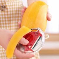 Groothandel Fruit & Groente Multifunctionele 3-in-1 Functie RVS Handmatige Keuken Schilmesje Juhi Merk Alleen handwas