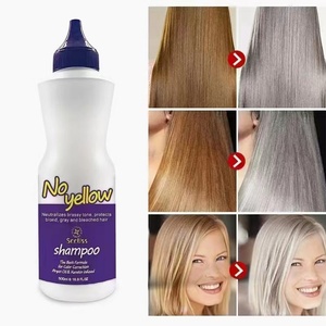 Fórmula Reparadora Herbal Anti-Amarillamiento OEM que Combate los Tonos Naranjas y Amarillos en el Cabello Decolorado, Champú para el Cabello Teñido - Product Image 5