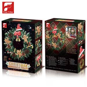 Free Tribe 11029 1159 blocs de construction en plastique pour guirlande de Noël avec bonhomme en pain d'épice à assembler pour 5 à 7 ans - Product Image 3