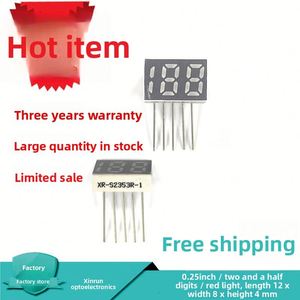 XR-S2354R-BR <b>LED</b> Digital <b>Tube</b> 0.25 Inch 2V Through Hole 2 Character Single Row 5pin Foot Factory Direct Sales - Product Image 2
