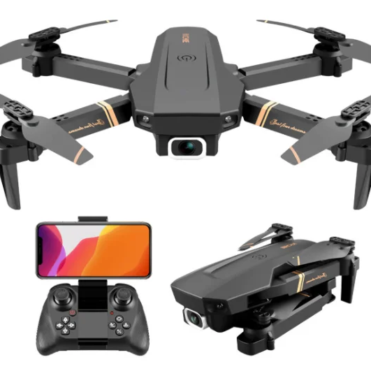 Latest V4 RC Drone 4K HD Wide Angle Camera 1080P WiFi FPV Dual Camera Drone Quadcopter Optical Flow Real-Time Transmission Dron