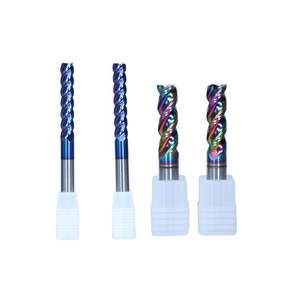 Fresa de carburo de estaño de alta precisión personalizada, fresa de extremo sólida estándar para máquina CNC, 2/3/4 filos, OEM/ODM, Altin HRC65 - Product Image 1