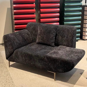 Aile volante française simple <span class=keywords><strong>chaise</strong></span> de repos paresseux moderne Milan Texture accoudoir rotatif pour salon chambre balcon hôtel utilisation - Product Image 5