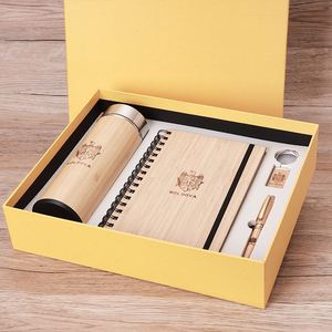 Set de Regalo de Cuaderno de Madera Personalizado de Lujo A5, Cuadernos USB, Llavero, Caja de Regalo Empresarial, Día de Acción de Gracias, San Valentín - Product Image 2
