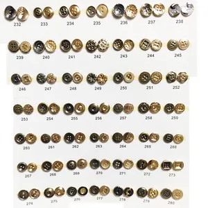 Bottoni Multi-gauge con bottoni in metallo in lega di zinco a 4 fori da uomo e da donna bottoni per camicia per abbigliamento