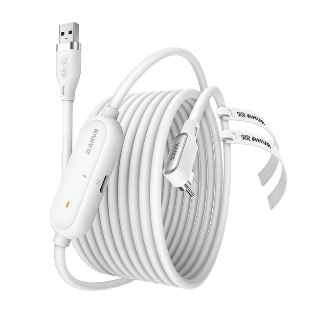 AMVR 16FT(5M) Charging Link Cable Accessories Compatible with Meta Quest 3/3S/Pico 4 , Play While Charger