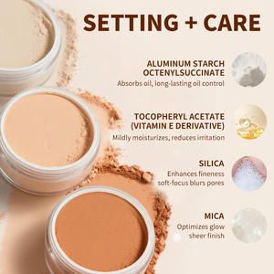 Polvo Fijador Suelto de Acabado Invisible Lakerain, Polvo Facial Translúcido Natural Suave, Control de Grasa - Product Image 6