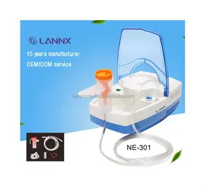 Lanx NE-301 Máquina de compressão de ar para nebulizador, inalador portátil médico, produto totalmente abastecido, nebulizador de compressão