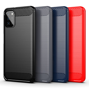 Funda Protectora para Teléfono <span class=keywords><strong>Redmi</strong></span> 9A 9C, Diseño Moderno con Textura de Fibra de Carbono Cepillada, TPU Suave, Resistente a Impactos - Product Image 2