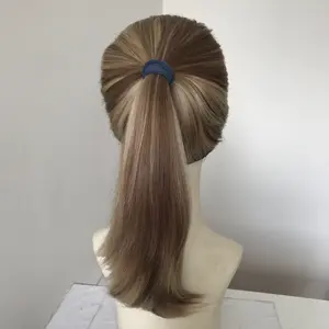 LX201 China Supplier Wholesale Price European hair Blonde Active Jewish Kosher Gym Sports Pony Wunder Wig