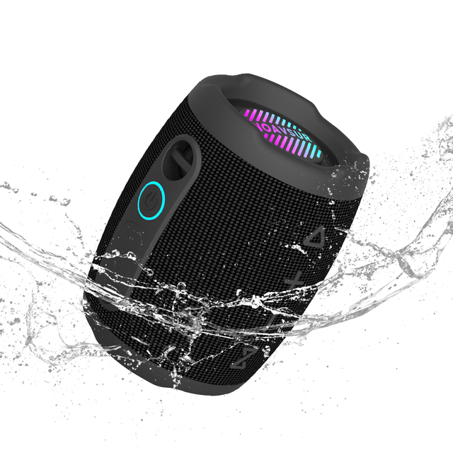 30W RGB Portable Wireless Speaker IPX7 Waterproof Outdoor Speaker LED RGB Lights Deep Bass USB Communication for Home Party