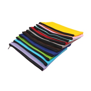 Borsa di tela con cerniera piccola con LOGO personalizzato 12*21cm per <span class=keywords><strong>la</strong></span> memorizzazione e l'organizzazione di matite per il trucco articoli di cancelleria e strumenti Hardware - Product Image 3