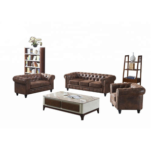 Guangdong Dongguan mobili divani Para <span class=keywords><strong>Casa</strong></span> De Lujo viola Chesterfield Salas divano Set 2 posti divano - Product Image 6