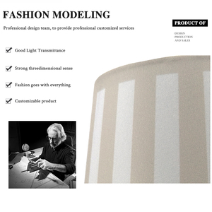 <span class=keywords><strong>Paralume</strong></span> a Tamburo in Tessuto PVC <span class=keywords><strong>Giallo</strong></span> con Motivo a Coste, Moderno, Rustico e Minimalista, Personalizzabile per Coperture di Lampade da Tavolo - Product Image 3