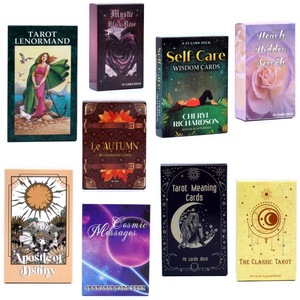 Jeu de cartes de tarot anglais pas cher avec divination oraculaire et cartes 10,3*6cm, jeu de société, cartes de jeu, boîte en papier couleur - Product Image 1