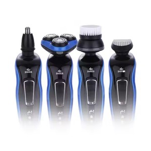 Afeitadora Eléctrica Recargable 5 en 1 para Hombre, Maquinilla de Afeitar Rotatoria de Triple Cuchilla Resistente al Agua, Recortadora de Barba y Nariz, USB para Uso en Casa y Hotel - Product Image 3