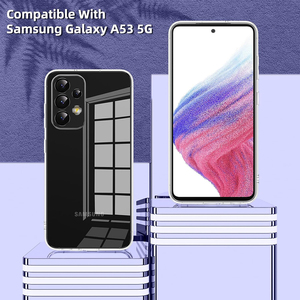 <span class=keywords><strong>Coque</strong></span> souple ultra fine en <span class=keywords><strong>silicone</strong></span> pour Samsung Galaxy <span class=keywords><strong>A53</strong></span> A33 A23 A73 A13 <span class=keywords><strong>Coque</strong></span> de protection transparente transparente pour appareil photo complet - Product Image 2