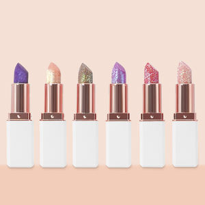 OEM ODM <strong>Rossetto</strong> Lucido Glitter Lipstick Balm Lip Shimmer Pearl Shine Lipstick - Product Image 2