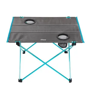 Tavolo da campeggio portatile ultraleggero pieghevole, pieghevole da esterno in lega di alluminio tavolo da Picnic pieghevole facile da campeggio