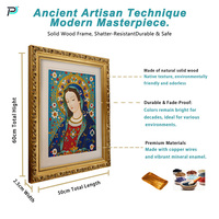 Cloisonné fait à la main encadré personnalisé luxe classique abstrait mur Art ACP chrétien jésus peintures pour décor de chambre