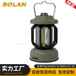Linterna de Camping Recargable Xinster, USB, Doble Luz, Impermeable, con Indicador de Batería Inteligente, Estilo Retro para Exteriores - Product Image 3