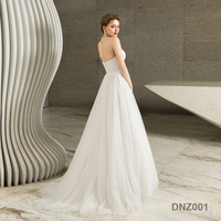Robe de Mariée de Soirée Maxi à Epaule Blanche à la Mode