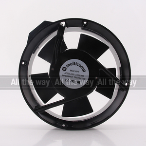 AC220-240V <span class=keywords><strong>Multicomp</strong></span> d'origine 0.11/0.11A EC DC 17CM 17251 172X172X51MM Onduleur à volume d'air élevé Double boule MC21677 Ventilateur de refroidissement - Product Image 2