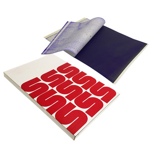 Film <span class=keywords><strong>de</strong></span> transfert bleu jetable BL <span class=keywords><strong>de</strong></span> haute qualité, 100 feuilles, format A4, pour <span class=keywords><strong>tatouage</strong></span> et accessoires PMU, facile à utiliser - Product Image 1
