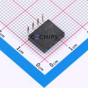 PM254-1-04-W-8.5 Pin Socket Bent Lead Through Hole,P=2.54mm Connector 1x4P 2.54mm Square Hole Right Angle Insert - Product Image 1