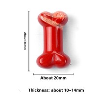 Mini-ornement en os sculpté de 35 mm, Matériau de bijouterie HY, Modèle 0627, Meulage et polissage