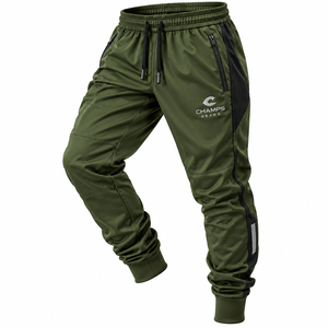 Performance Gym Joggers <b>Men</b> Activewear <b>Running</b> Workout <b>Pants</b> Breathable Fitness Training Tapered Sports Trousers Athletic - Product Image 1