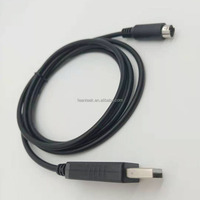 Cable Adaptador Convertidor Serial RS232 USB a Mini DIN de 8 Pines Macho, Cable de Programación PLC