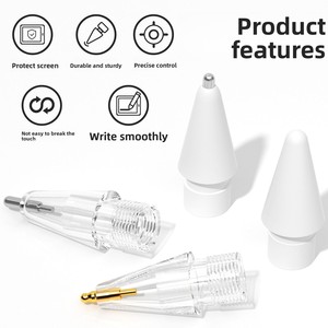 Embout de stylet universel en plastique pour modèles de crayons 1/2/3/Pro avec design lisse et résistant à l'usure pour utilisation sur tablette - Product Image 5