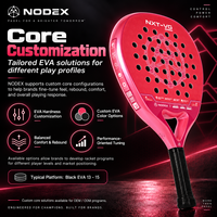Raquette de padel professionnelle OEM ODM 2027, forme goutte d'eau, carbone composite intégral, surface 3D Spin, noyau EVA, fabricant de marque personnalisée