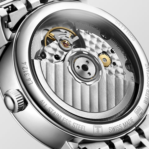 Montre mécanique pour femme avec petit cadran des secondes, bracelet en acier inoxydable, verre saphir, montre-bracelet élégante Longinesing - Product Image 4