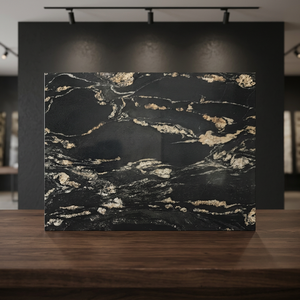 Dalle en pierre naturelle 100% VARDHMAAN Titanium Noir/Or, haute qualité, durable, pour décoration de sol, personnalisable, moderne, chambre et salon 1 - Product Image 3