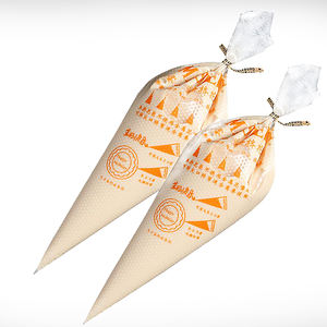 أطراف تزيين المعجنات بفوهة كريم لتزيين الفوندان ، يمكن التخلص منها في الكعكة ، حجم كبير - Product Image 2