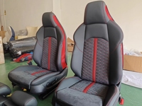 Kit de coussins de siège sport RS4 RS5 amélioré, housses de course en cuir personnalisées de luxe pour Audi A4 A5 B9 2017-2024