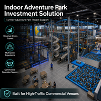 Equipo para Parques de Aventura Interiores, Estructuras de Escalada, Toboganes, Piscina de Pelotas, Centro de Juegos FEC, Túnel de Red, Zona de Aterrizaje Suave, Certificación CE ASTM EN1176