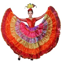Vêtement ethnique chinois, robe de danse lyrique pour femmes, robe longue élégante et moderne, fluide
